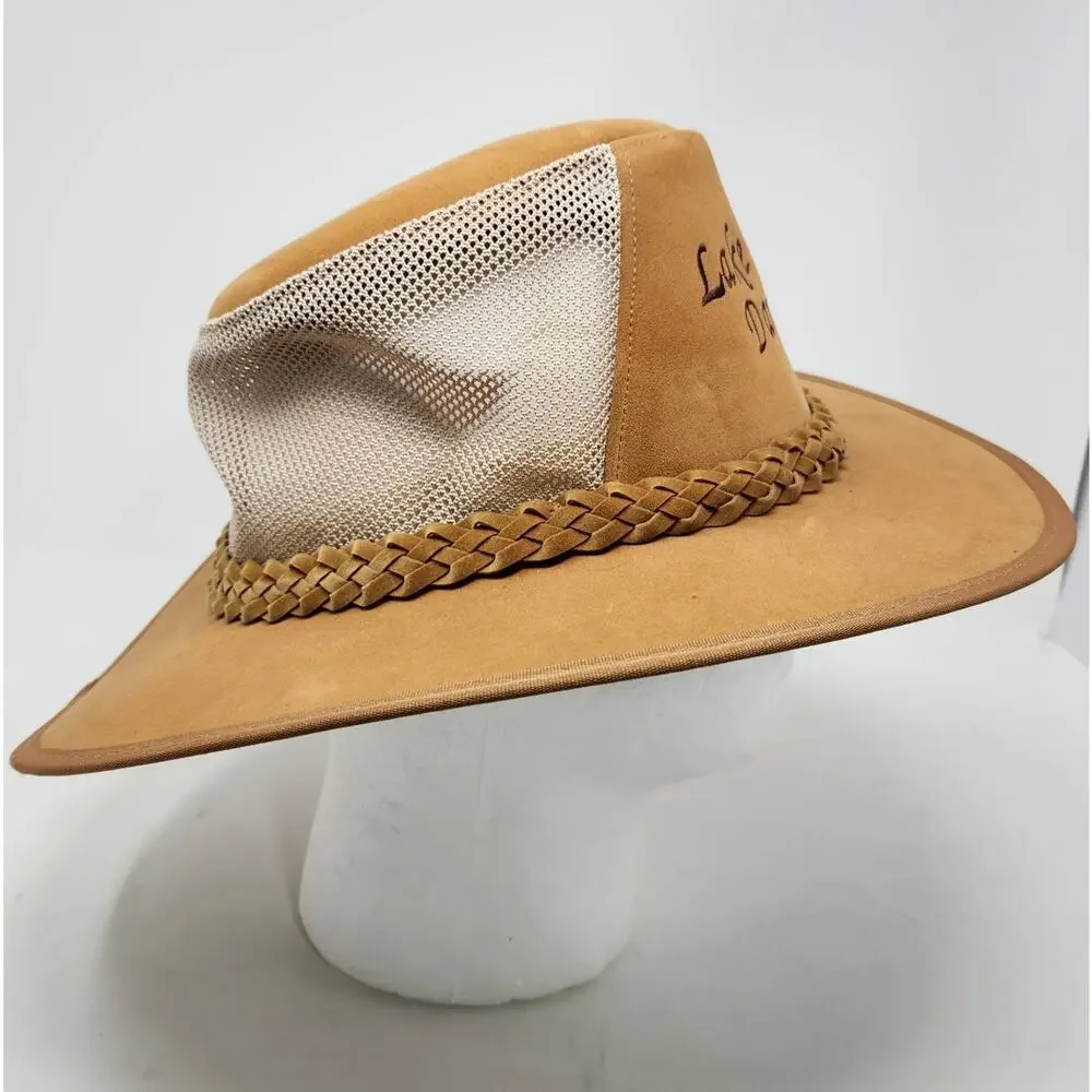 Dorfman Pacific DPC Soaker Hat Mens L/XL Wide Brim Brown Golf Hat Lake Dartmoor